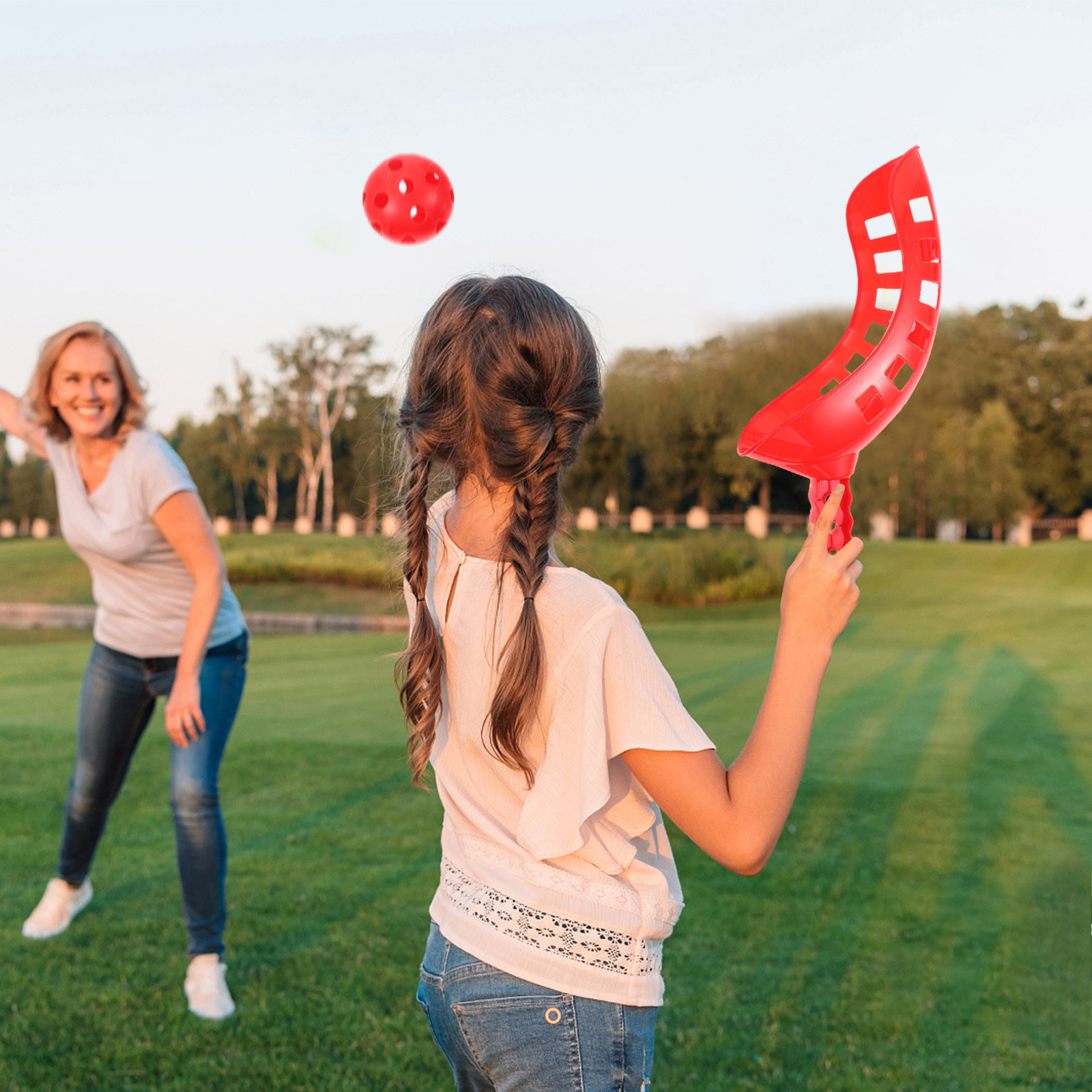 Outdoor Camping Activities For Kids - 1 Set Schaufel-Ballfangspiel: Glatt poliertes Outdoor-