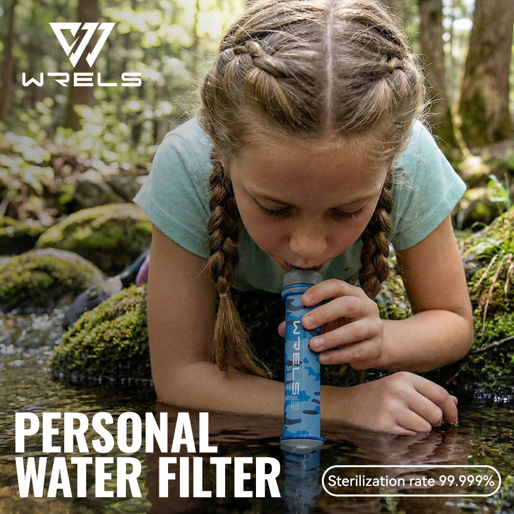 Portable Water Filter - WRELS Outdoor-Wandern Mini-Camping Wasserfilter Hochwertiger Tragbarer