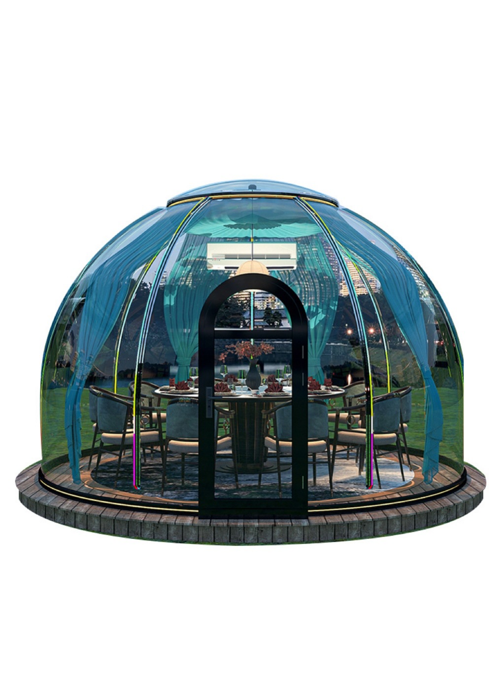 Outdoor Camping And Glamping - Transparentes Kuppelzelt, Outdoor-Glamping-Campingzelt, Himmelsblick-Displaystruktur für Garten-Events,