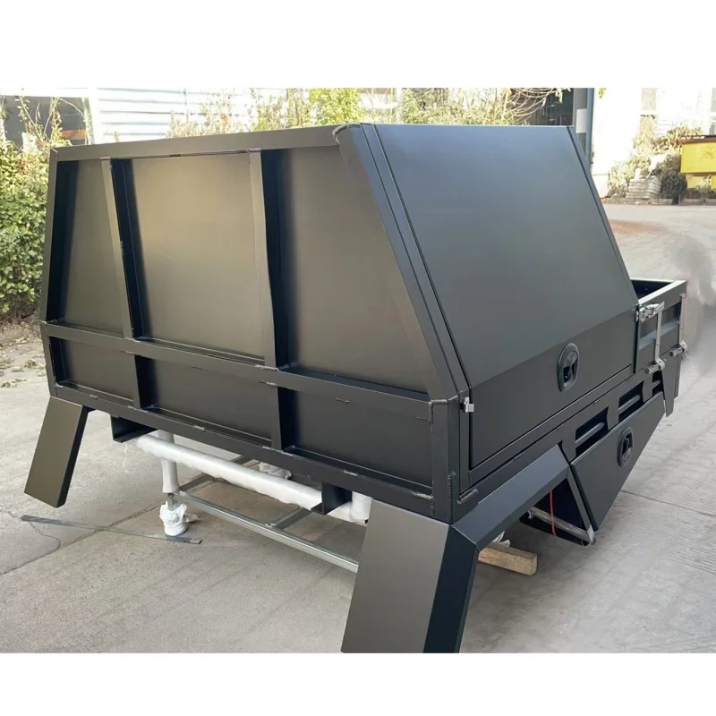 Outdoor Camping Ute - KQX Hochwertiger Wasserdichter Aluminium-Dachgepäckträger Ute-Box für