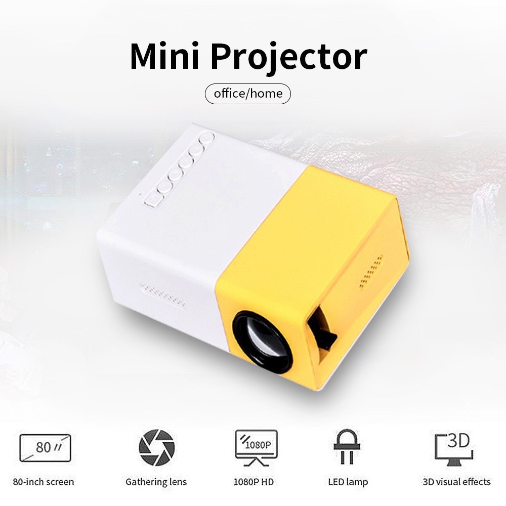 Outdoor Camping Movies - YG300 Home HD Mini-Projektor mit USB-