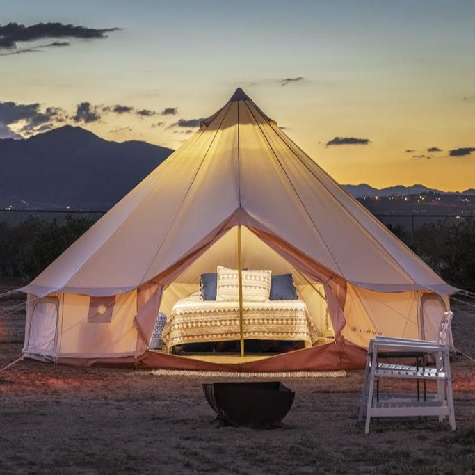 Outdoor Camping And Glamping - Wasserdichte Outdoor Glamping Zelte 4-Jahreszeiten Luxus