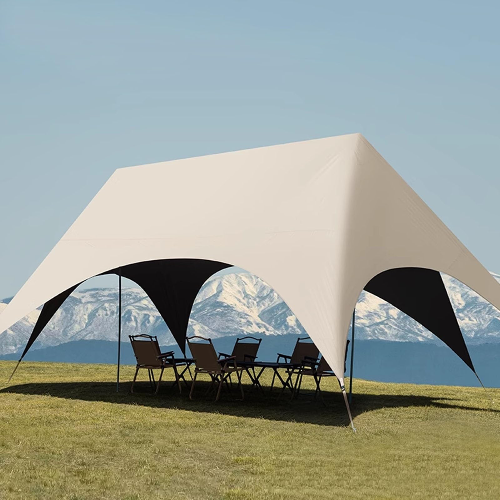 Outdoor Camping Ute - 360° Sonnenschutz-Zelt, Ute-Überdachung, Camping-Unterstand, Campingzelt, Strand-Sonnenschutz,