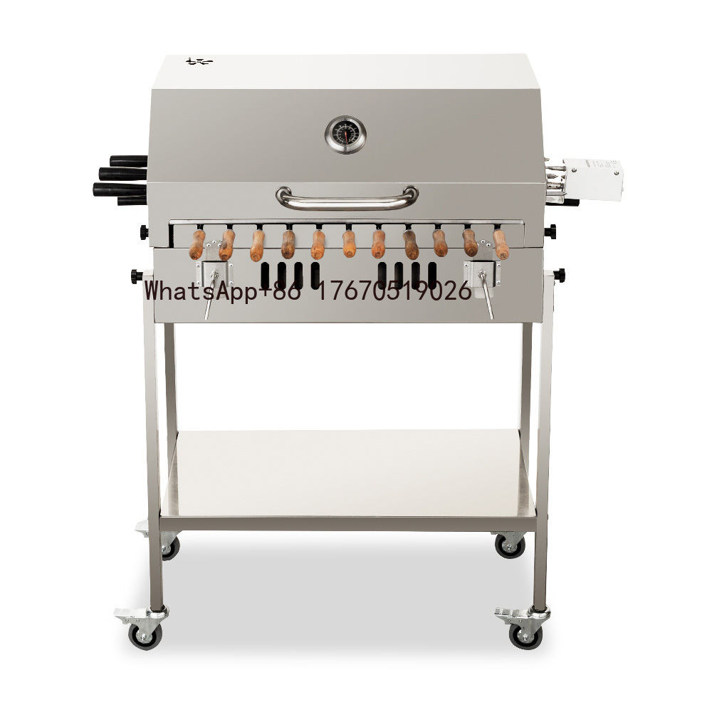 Outdoor Camping Bbq - Moderner großer Holzkohlegrill im zypriotischen Foukou-Stil
