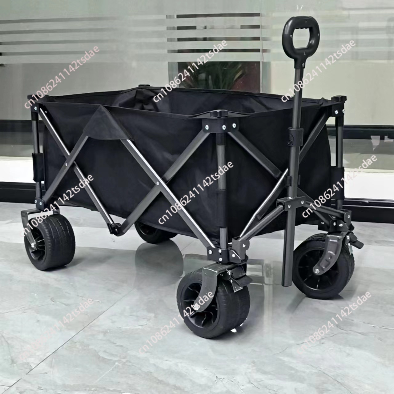 Outdoor Camping Trailer - Outdoor-Campingwagen, Picknick-Klappwagen, Gemüse-Einkaufswagen, kleiner Anhänger, großer