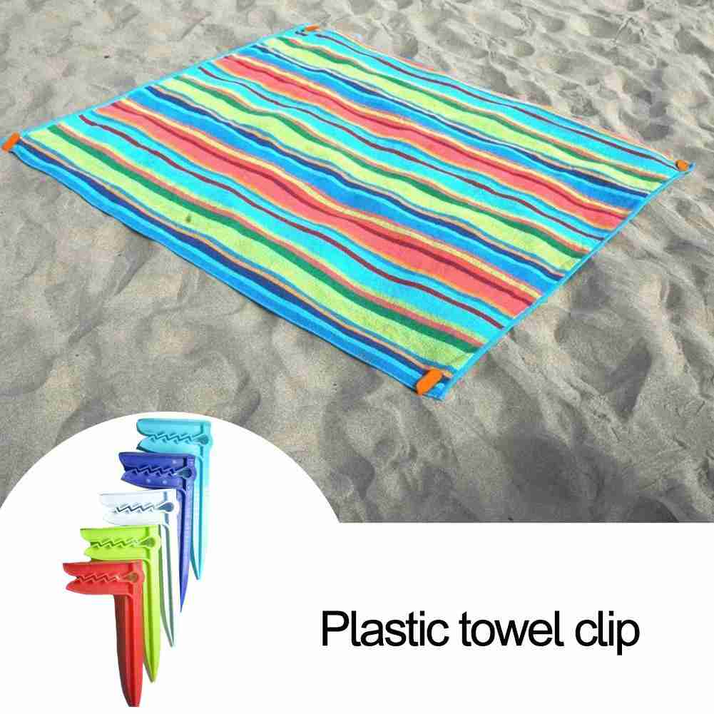Outdoor Camping Rug - 10PCS Strand Handtuch Clip Camping Matte