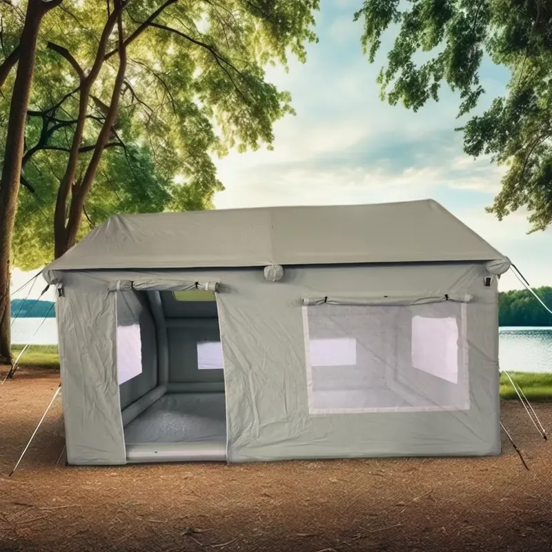 Outdoor Camping And Glamping - Großes Outdoor-Familienzelt für Camping Wasserdichtes Oxford-Leinwand