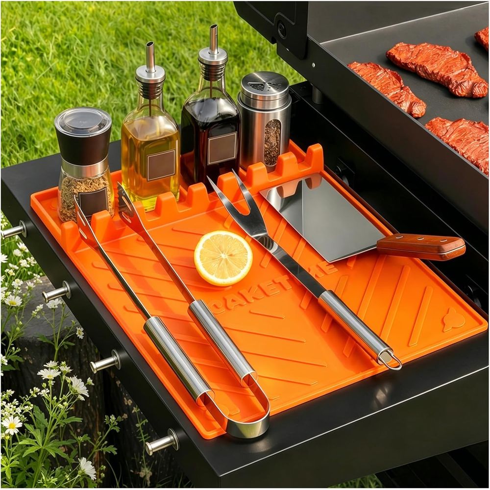 Outdoor Camping Bbq - Silikon-Grillmatten oder Grillzubehör Kochutensilien für Küche