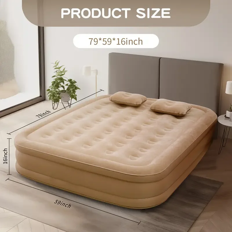 Outdoor Camping And Glamping - Luxuriöse aufblasbare PVC-Luftmatratze für 2 Personen