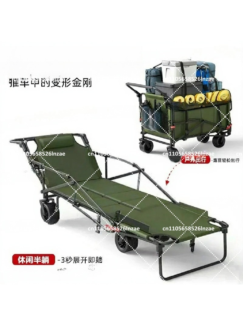 Outdoor Camping Trailer - Faltbarer Strand- und Campingwagen mit Rädern