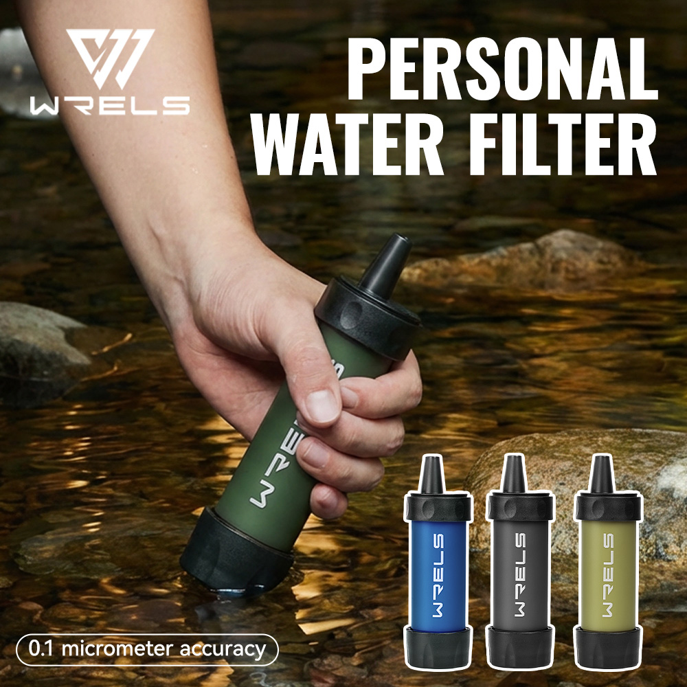 Portable Water Filter - WRELS Camping & Survival Notfall-Outdoor-Trinkwasserfilter –