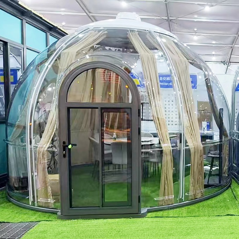 Outdoor Camping And Glamping - Transparentes Polycarbonat-Glamping-Kuppelhaus für Hotel-Camping und Outdoor-Übernachtungen