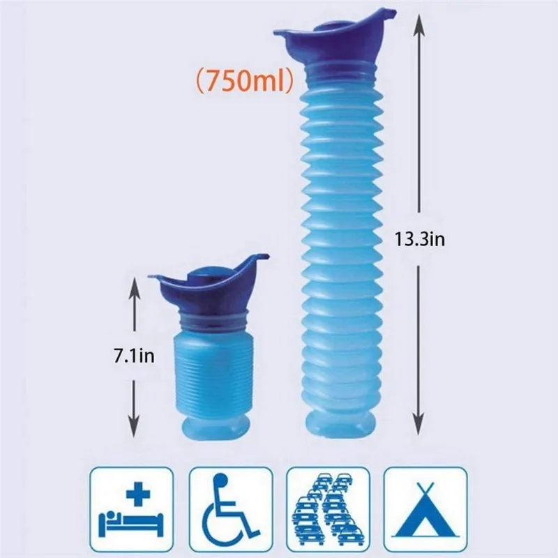 750 ml tragbarer Urinbeutel fü – Outdoor Camping Urinal Bewertung und Preis