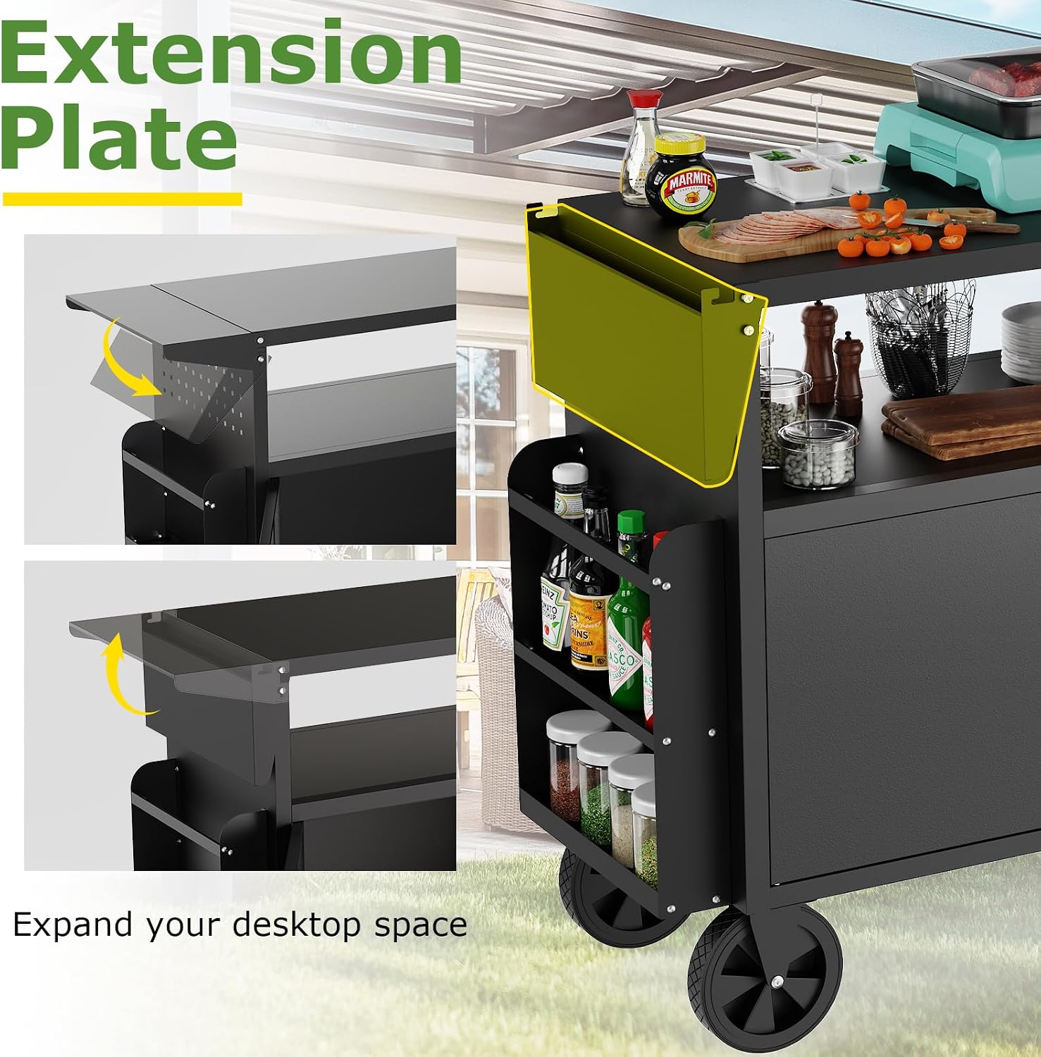 Outdoor-Grillwagen mit Staurau – Outdoor Camping Bbq Bewertung und Preis