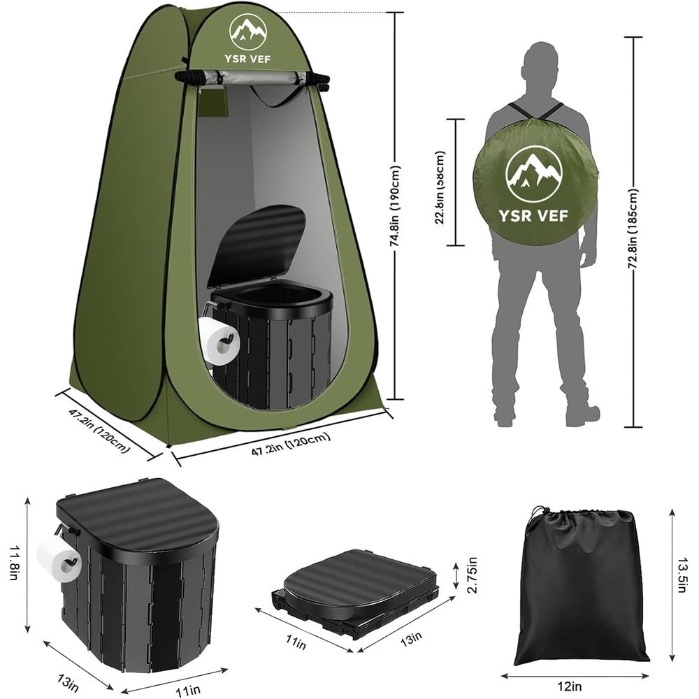 Tragbares Toiletten-Set, Campi – Outdoor Camping Bag Bewertung und Preis