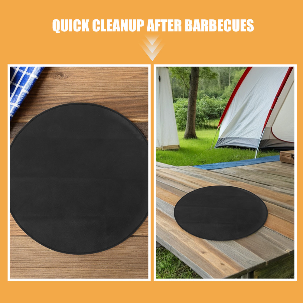 Feuerfeste Runde BBQ-Matte 24  – Outdoor Camping Bbq Bewertung und Preis