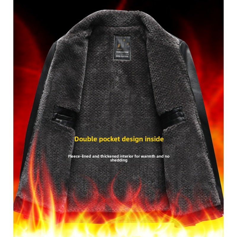 Warme Lederjacke für Herren, l – Outdoor Camping Jacket Bewertung und Preis