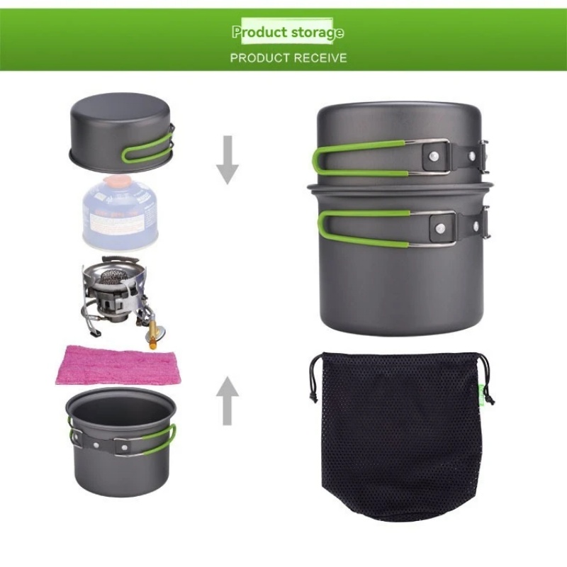 BRS-T15A Camping-Kochgeschirr- – Outdoor Camping Cooking Set Bewertung und Preis