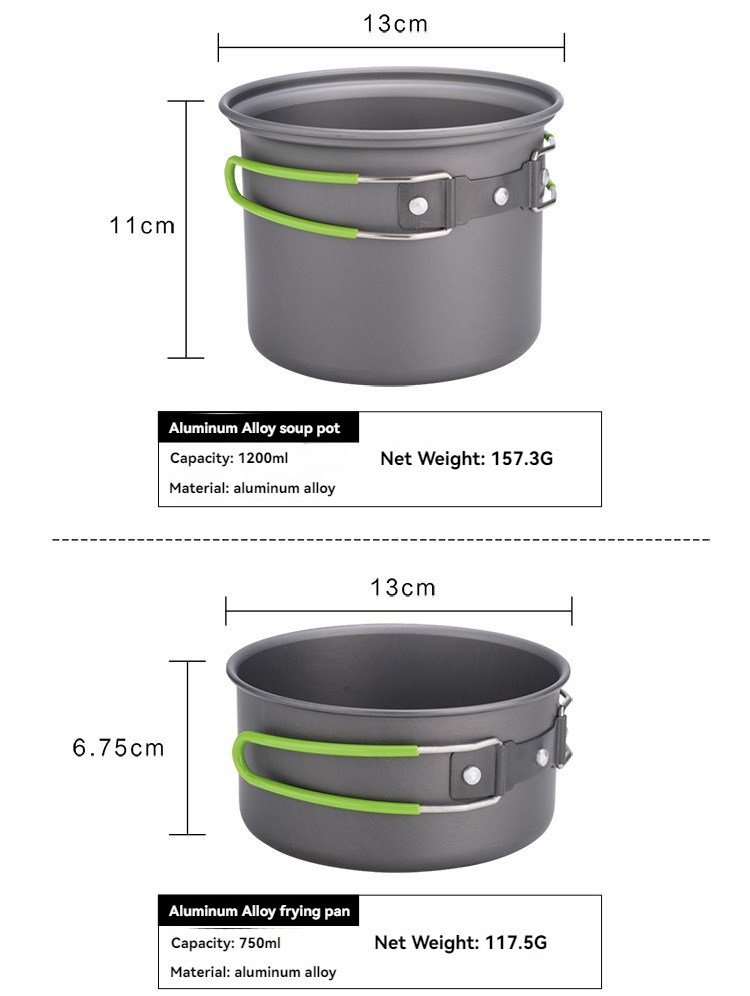 BRS-T15A Camping-Kochgeschirr- – Outdoor Camping Cooking Set Bewertung und Preis