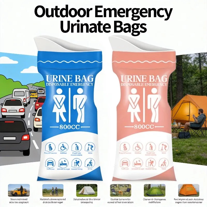 800ML Einweg-Urinbeutel für de – Outdoor Camping Urinal Bewertung und Preis