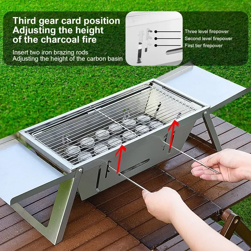 Tragbarer Holzkohle grill Edel – Outdoor Camping Bbq Bewertung und Preis